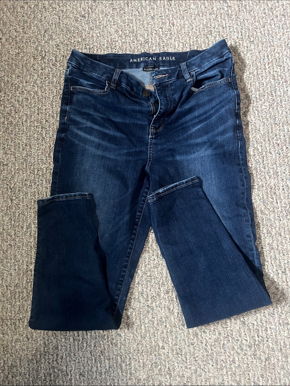 American Eagle Outfitters Women's Dark Blue Skinny Jeans
